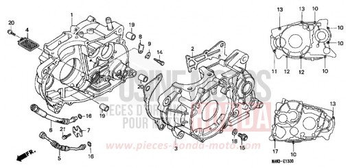 CARTER MOTEUR NX650W de 1998